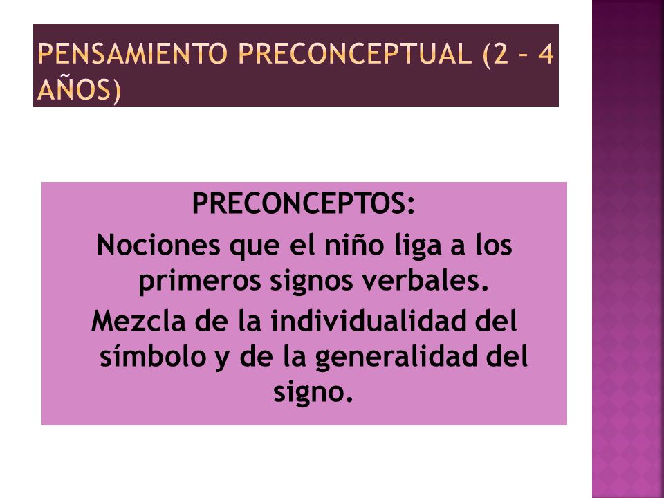 PERIODO PREOPERATORIO ppt descargar